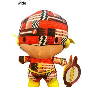 Flash Superhero Plush Toy - Chibi sticker Red and Yellow
